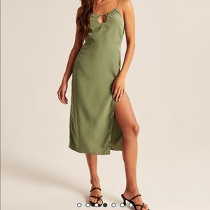 NWT Keyhole Halter Midi Dress